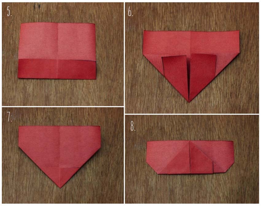 coração de origami